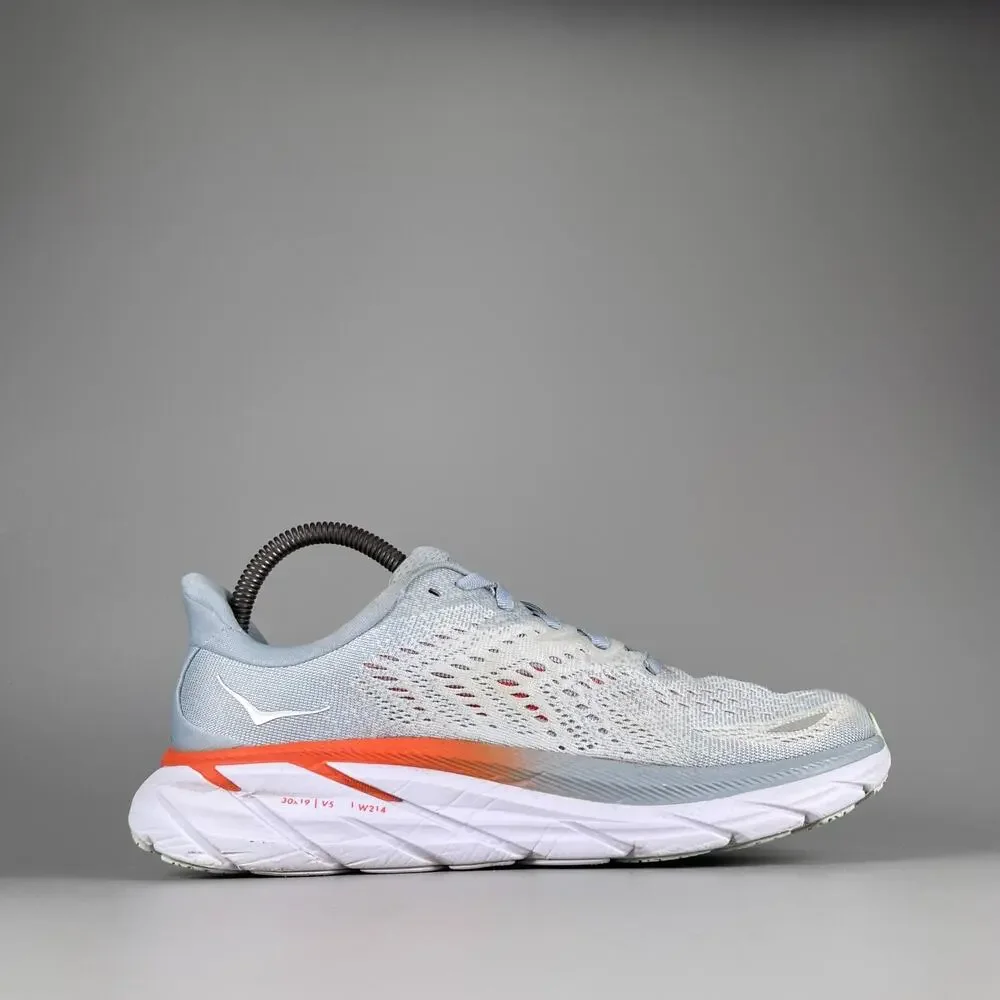 Hoka One One Clifton 8 Women's 7.5B Blue Fog Running Sneakers Athletic Shoes GUC